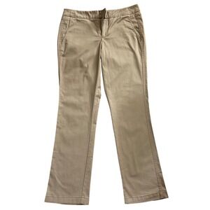 Vince Womens Khaki Tan Chino Trousers Bootcut Casual Dress Pants Size 4 BB16